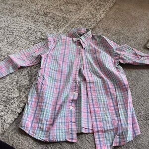 Vineyard Vines Boys Madras Long Sleeve Shirt